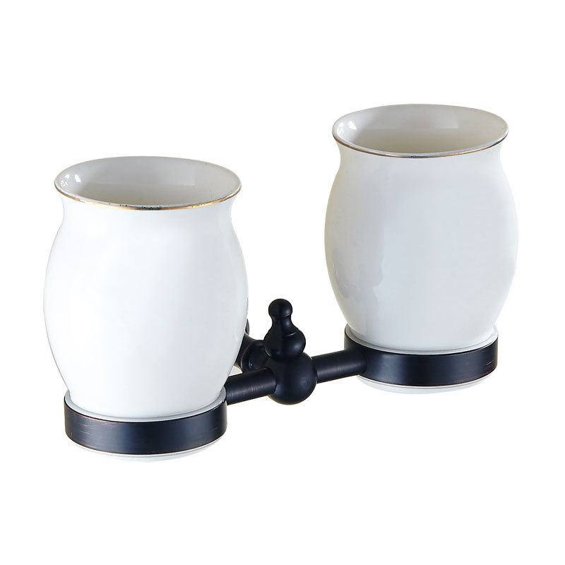 Cốc đánh răng đen Haduvico - PK046M