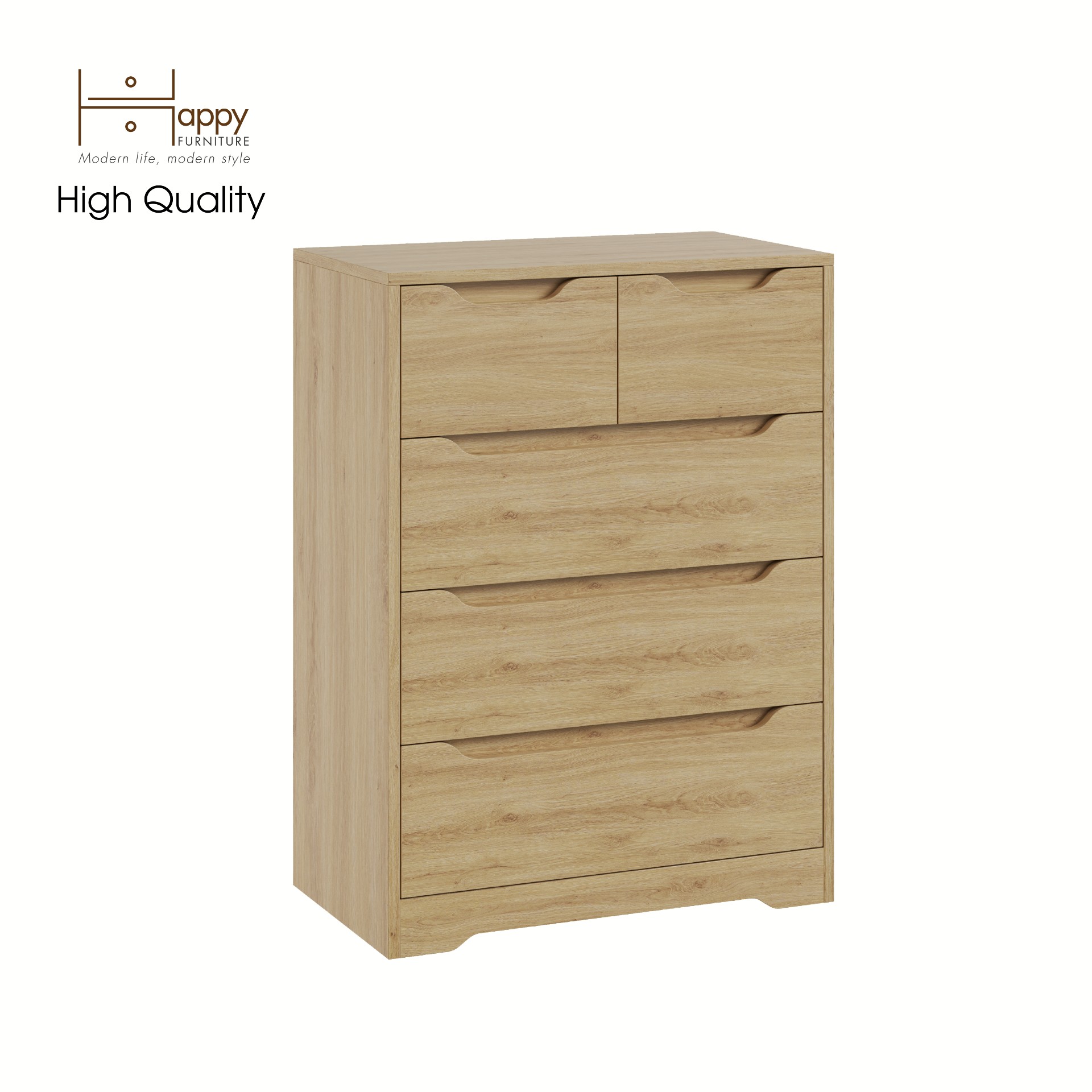 [Happy Home Furniture] ALEE, Tủ đựng đồ 5 ngăn kéo ,  70cm x 40cm x 94cm ( DxRxC), THK_042