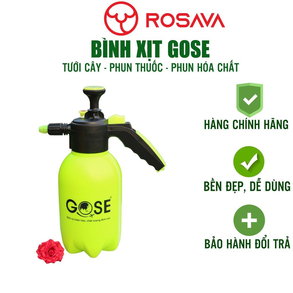 Bình xịt tưới cây 3 lít Gose siêu bền chuyên phun sương xịt tưới cây, khử trùng, trừ sâu.