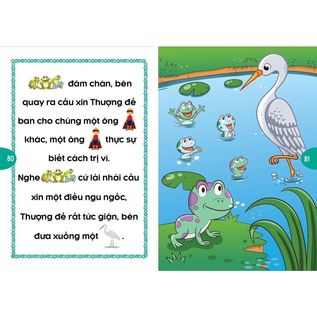 Bách Khoa Tri Thức Bằng Hình - Combo 8 Quyển Truyện Đọc Bằng Hình Ảnh - Truyện Ngụ Ngôn đặc sắc - Đồng Dao cho Bé (Nhã Uyên)