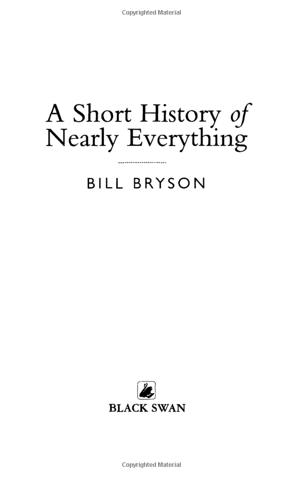 A Short History of Nearly Everything