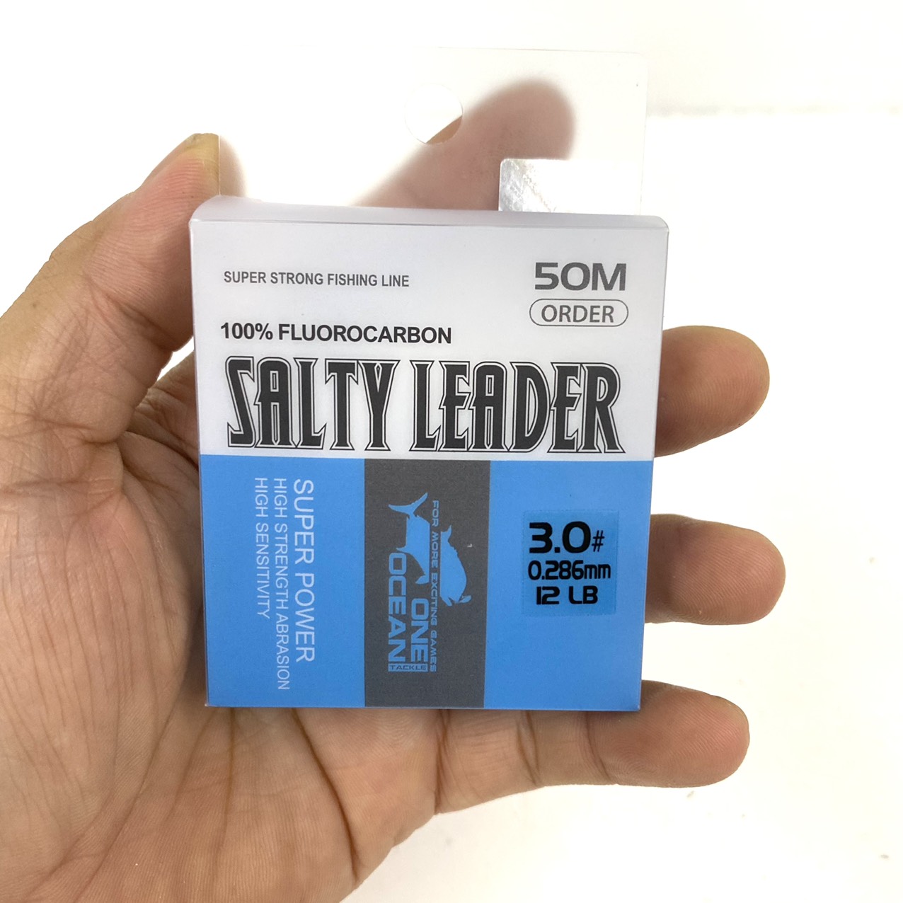Dây Câu Cá Salty Leader One Ocean 100% Fluoro Carbon Cuộn 50m