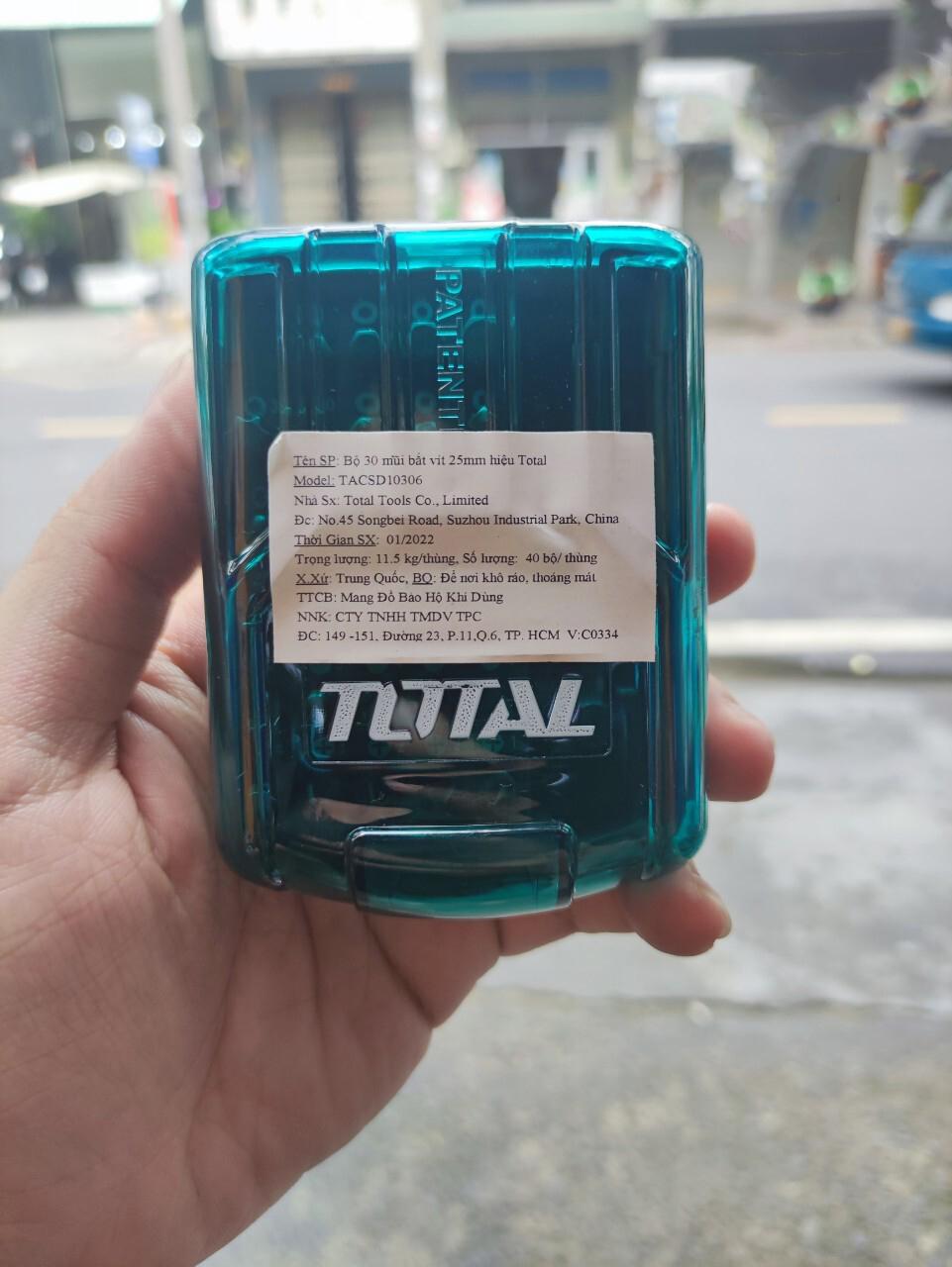 BỘ 30 MŨI BẮT VÍT 25MM TOTAL TACSD10306 - HÀNG CHÍNH HÃNG