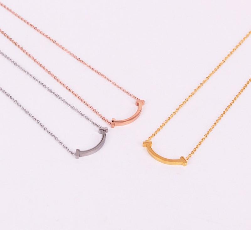 Dây Chuyền Nữ Miệng Cười Titan Ko Đen TT 2233 - 1 Cái