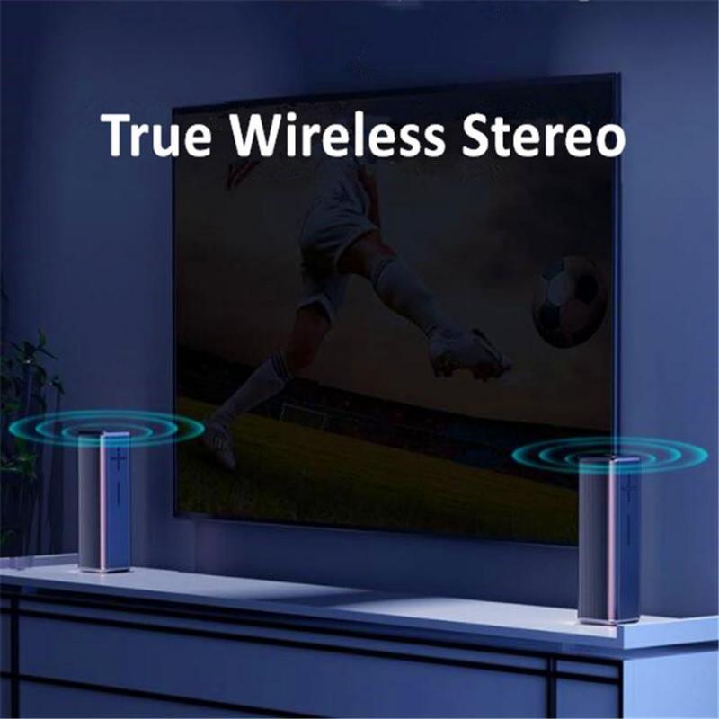 Portable 10W Bluetooth Subwoofer Speaker  Play for Party Outdoors Blue