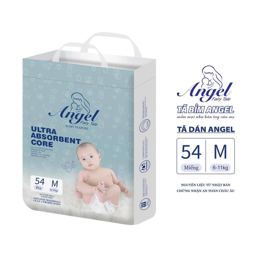 COMBO 2 Tã Dán ANGEL Ultra Absorbent Core Size NB62- S58-M54-L50-XL46