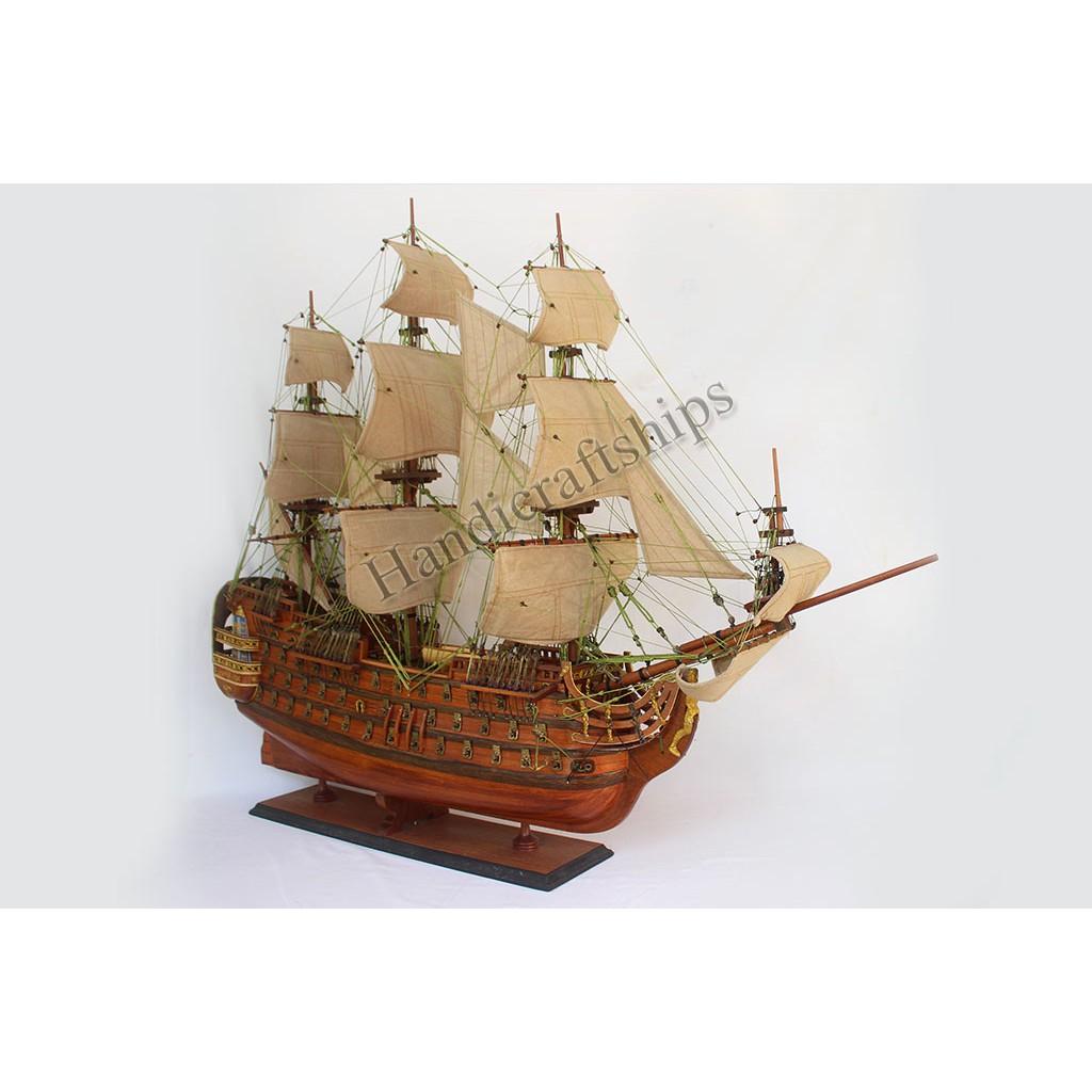 Thuyền buồm gỗ Royal Louis 109cm Thuận buồm xuôi gió