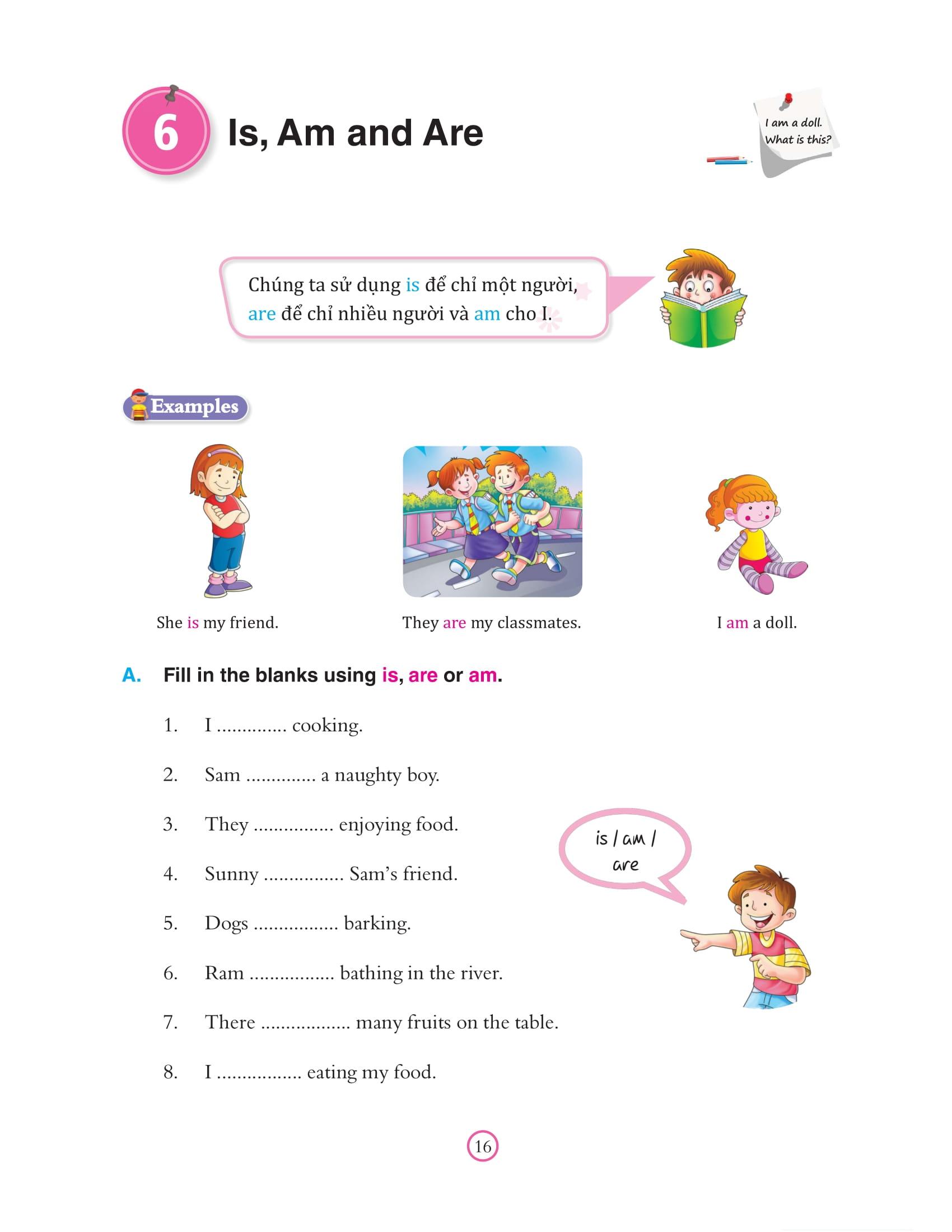 Bài Tập Bổ Trợ Ngữ Pháp Tiếng Anh - Lớp 1