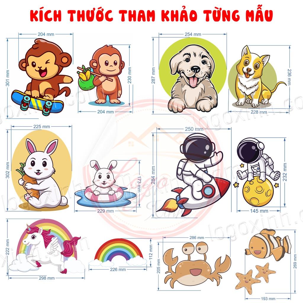 Combo 2 Tấm Dán Trang Trí Toilet Siêu Cute, Chất Liệu Decal Không Thấm Nước, Tem Trang Trí Nhà Vệ Sinh WC