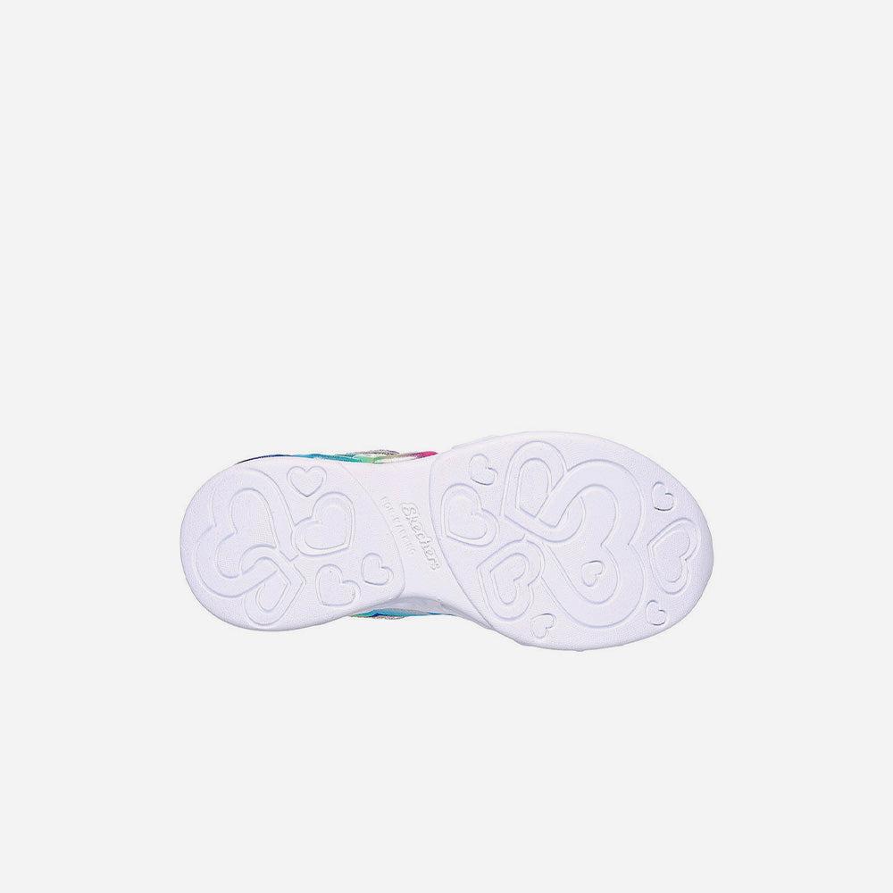 Giày sneaker bé gái Skechers Infinite Heart Lights - 303750L-SMLT