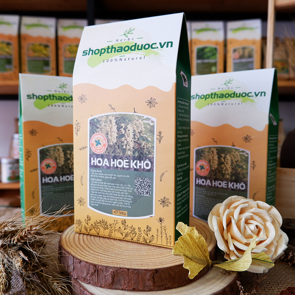 Combo 1kg trà hoa hòe sao vàng sấy khô - giúp chữa bệnh trĩ, tốt cho tim mạch, hỗ trợ giấc ngủ ngon