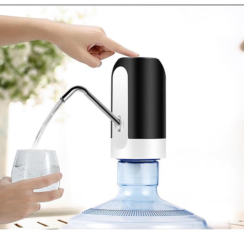 Vòi Bơm Nước Tự Động Modosa Cho Bình Nước, Máy Hút Nước Đóng Chai, Có Led Siêu Đẹp,có Sạc USB-Gia dụng Nam Định