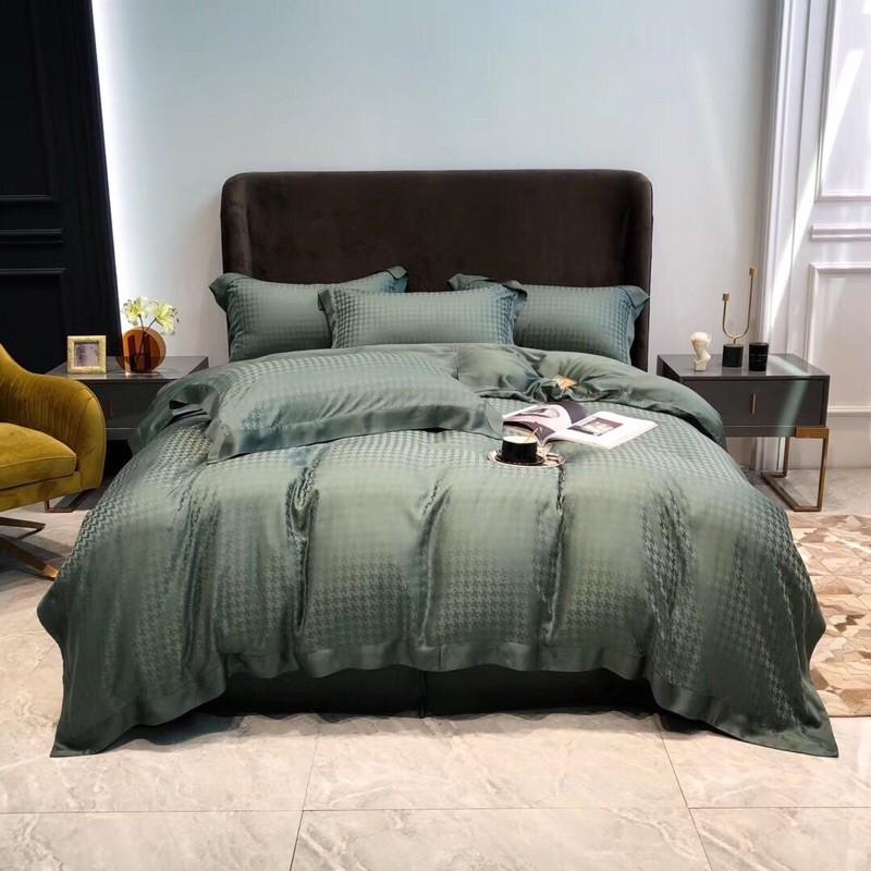 Bộ chăn ga gối tencel trơn 4 món