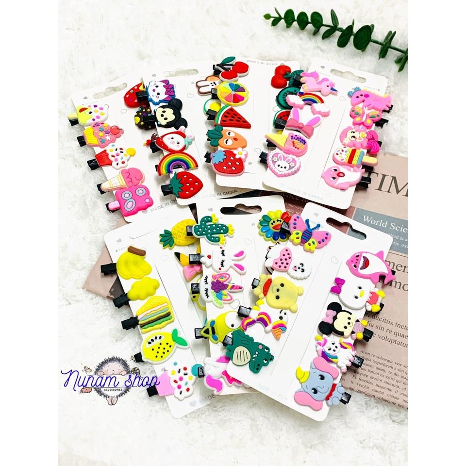 Set 10 kẹp mỏ vịt họa tiết đáng yêu -Nunam shop