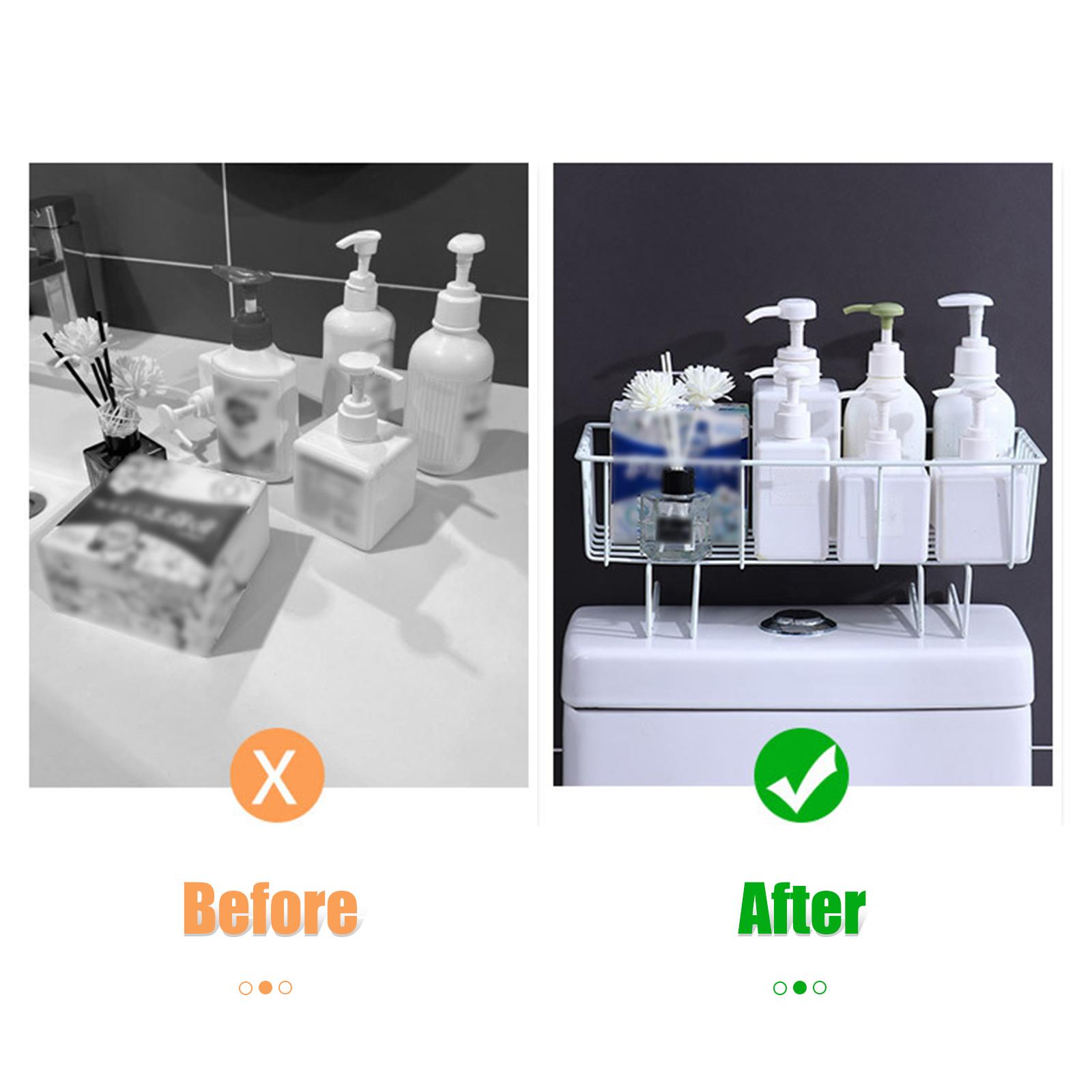 Kệ treo bồn rửa mặt, bồn rửa chén 2 tầng bằng thép carbon tiện lợi trong nhà bếp