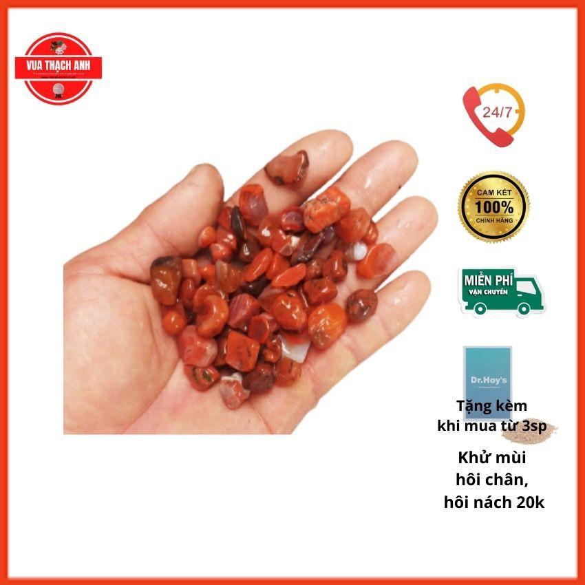 1Kg Đá Phong Thủy Vụn Màu Đỏ Rải Nền Nhà, Chơi Hồ Cá, Chậu Kiểng, Lọc Nước,...