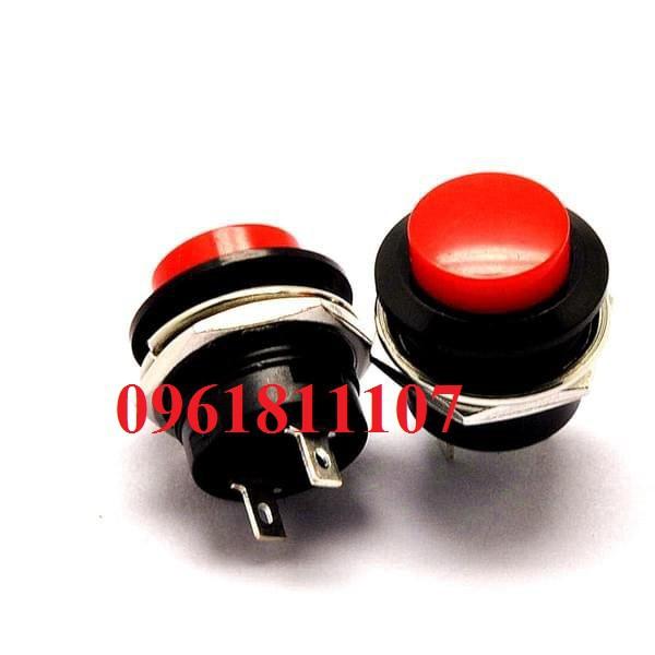 5 Công Tắc Nút Nhấn Nhả 2 chân R13-507 16mm