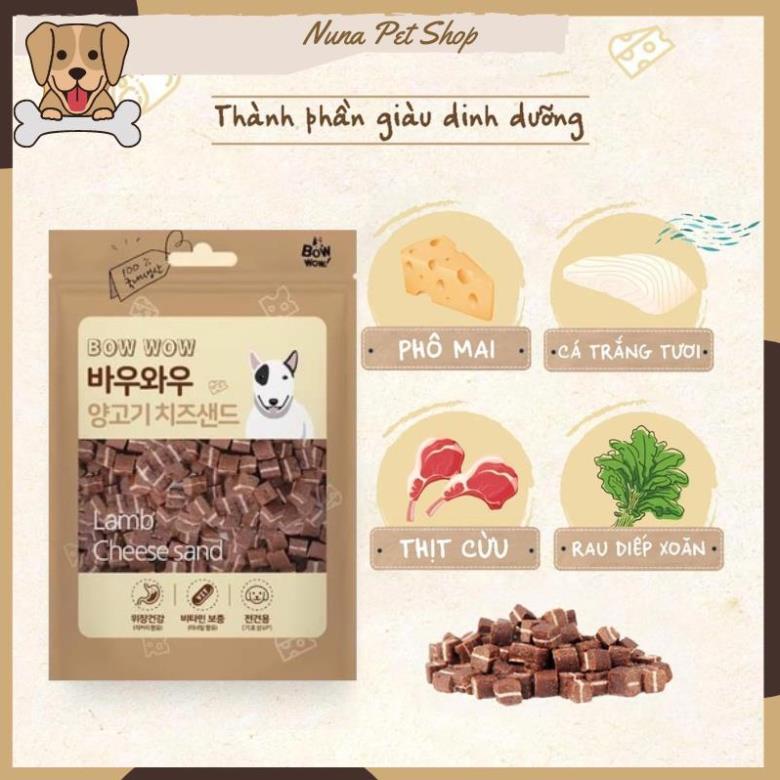 Phomai thịt cừu Bowwow - Phô mai cho chó mèo, giàu protein và canxi, chăm sóc xương khớp