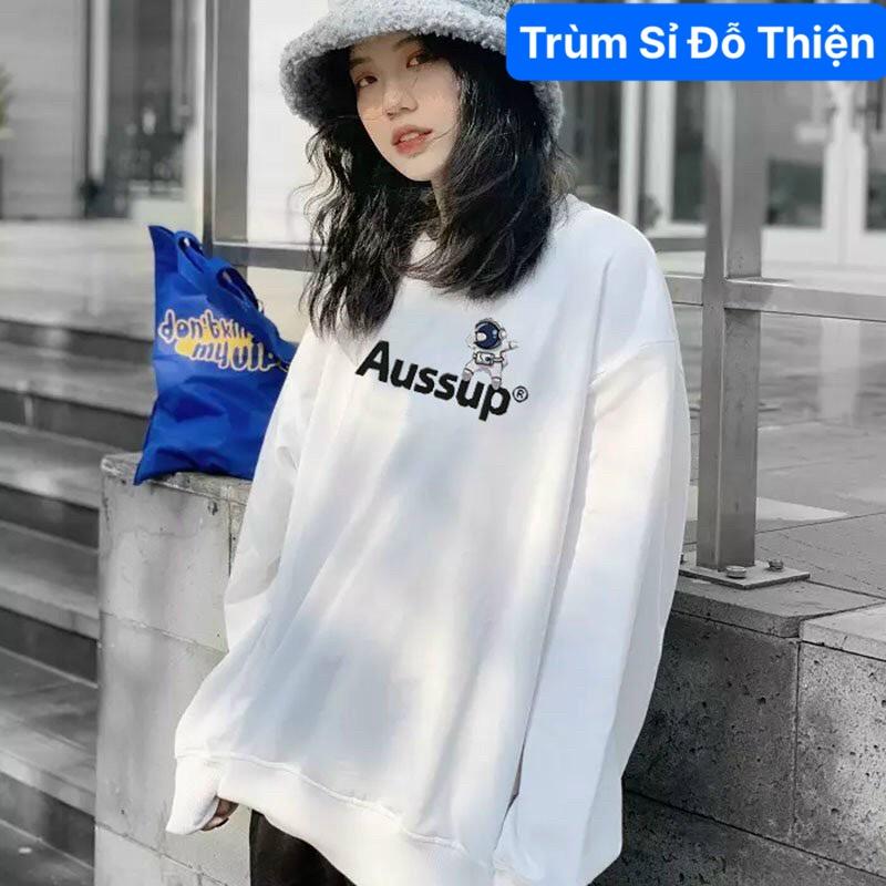 Áo khoác hoodie sweater nam Aussup form rộng chất nỉ bông cao cấp Đủ Size cho nam nữ mặc nhà đi học chơi phong cách Hàn