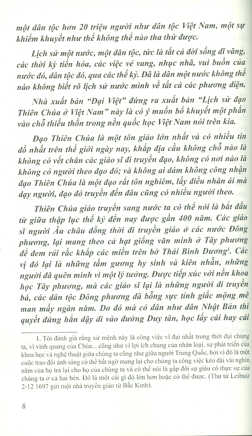 Lịch Sử Đạo Thiên Chúa Ở Việt Nam Thế Kỷ XVI-XVII - Hồng Lam; L.Cadière chú giải 