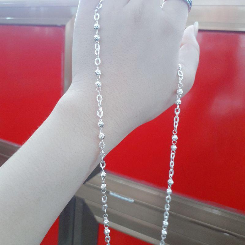 Dây chuyền bạc Ý phối bi  YN JEWELRY