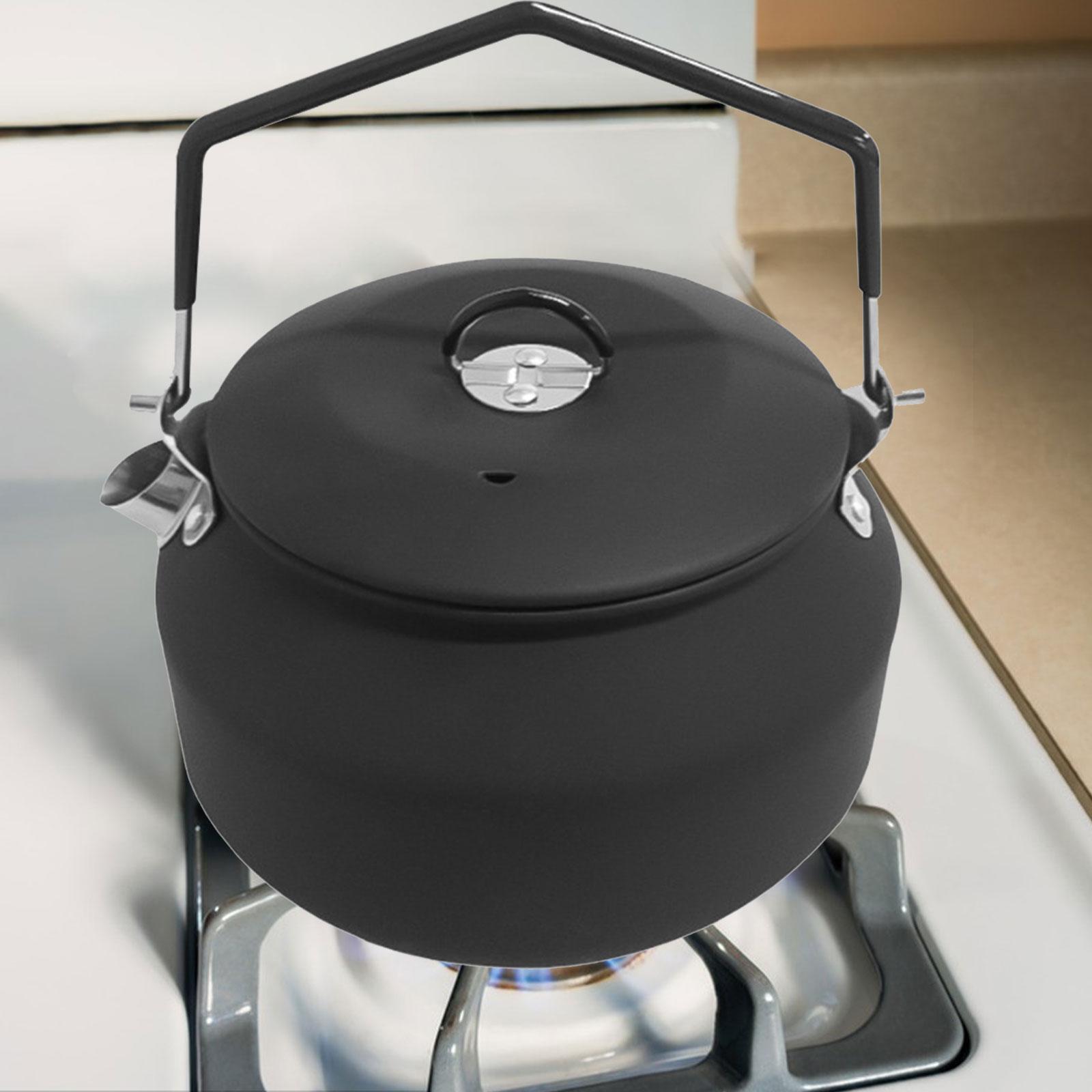 1.1L Outdoor Camping Kettle, Stainless Steel Tea Kettle, Compact Lightweight Coffee Pot