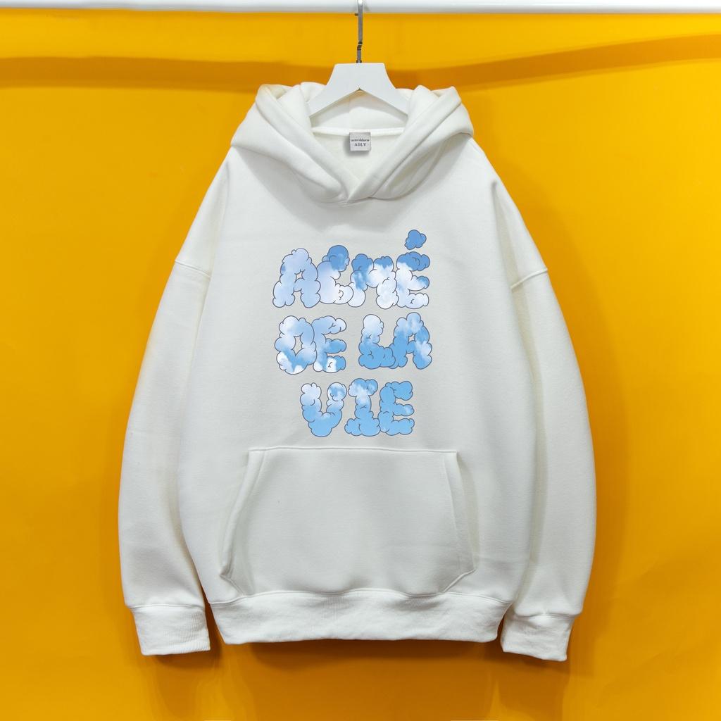 Áo nỉ Hoodie ADLV MÂY áo nỉ bông hoodie unisex nam nữ form rộng oversize chất liệu Cotton