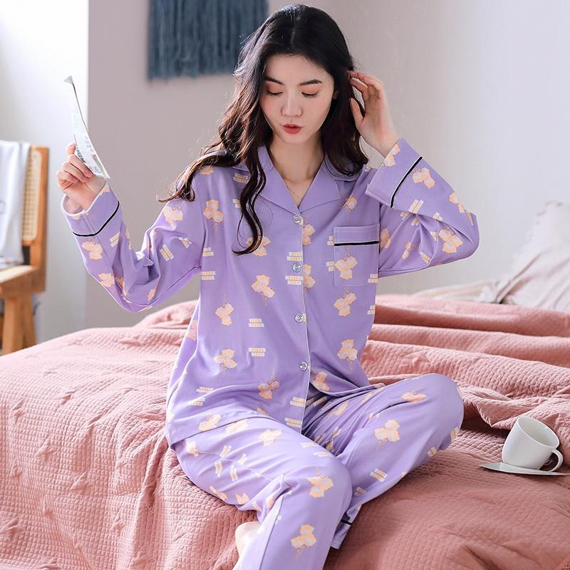 BỘ PIZAMA NỮ TÔNG VÀNG NỔI BẬT TÔN DA, COTTON MỀM MỊN, SIZE M-2XL