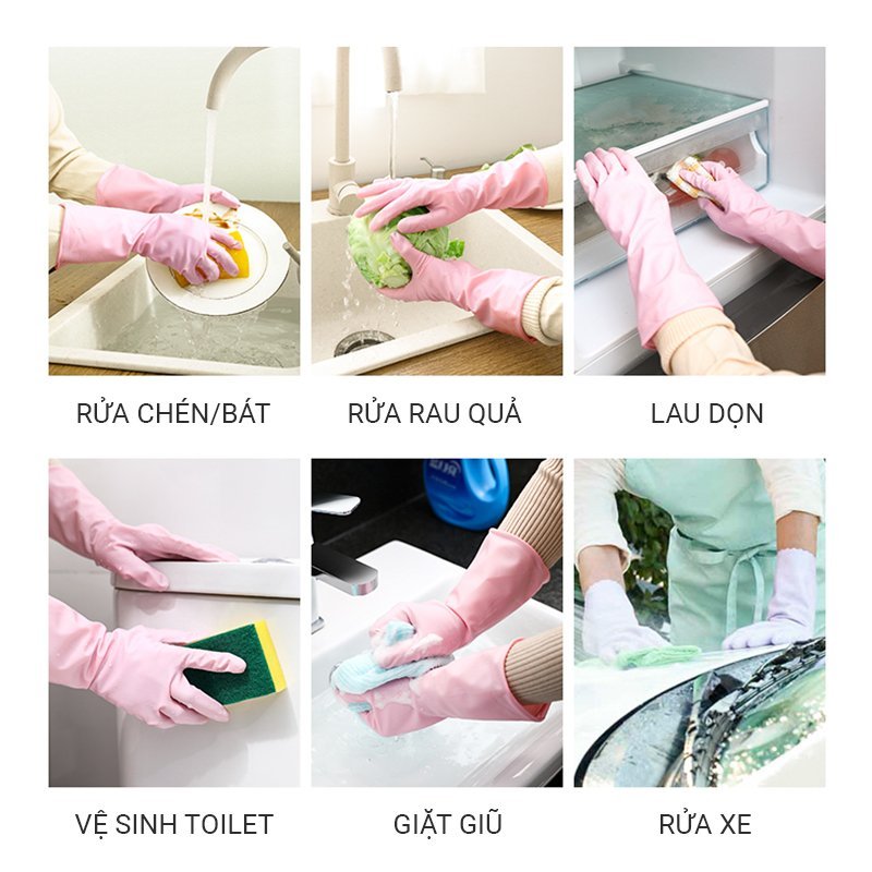 GĂNG TAY RỬA BÁT SEIWA NHẬT