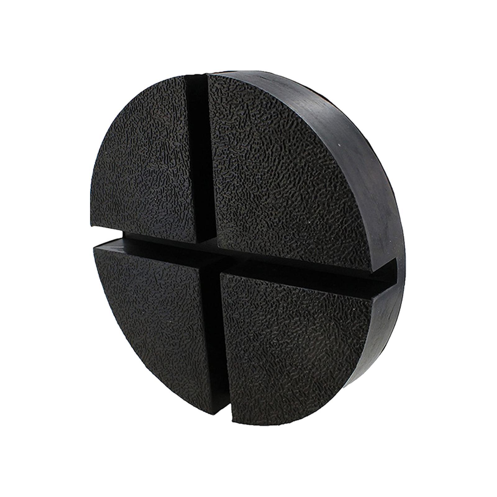 Jack Rubber Pad Jack Stand Pad Floor Jack Adapter Support Block Universal Frame Rail Protector Round Slotted Anti Slip Jacking Pad