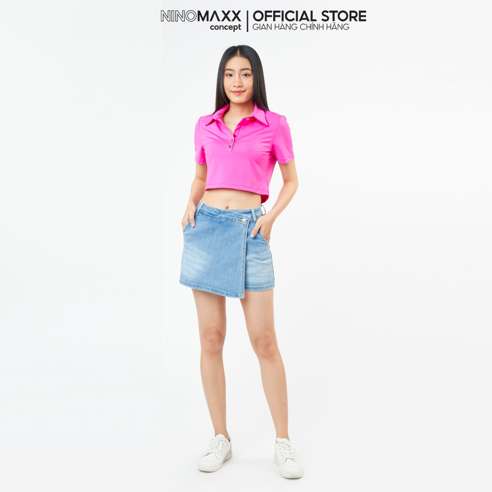 Ninomaxx Quần short Jean Nữ giả váy 2104053