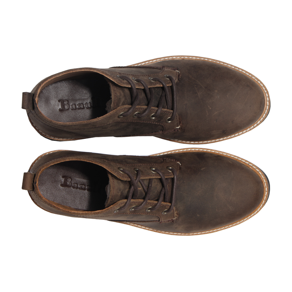 Giày Tây Nam Derby Banuli Dây Buộc Street Wear Italian Leather B2PD3