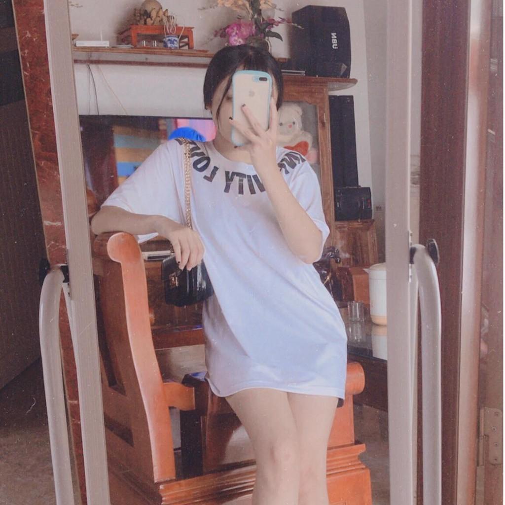 Áo thun Phản quang Unisex form rộng - INFINITY LOVE viền cổ