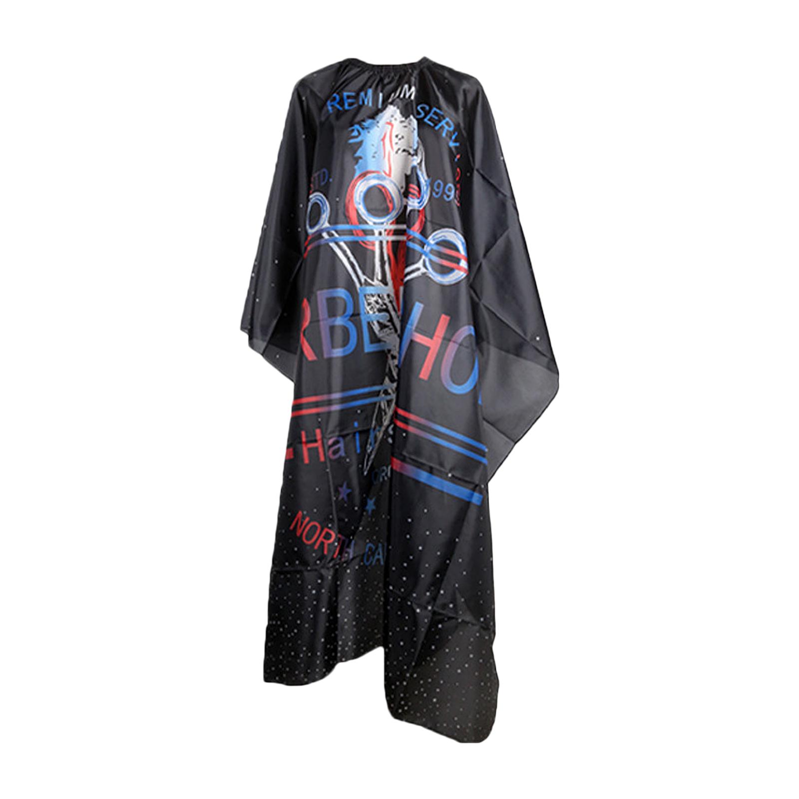 Hair Styling Cape Gown Hair Salon 55 '' x 63 '' Hair Cutting Cape Haircut Hair Beard Barber Gown Adjustable Elastic Collar