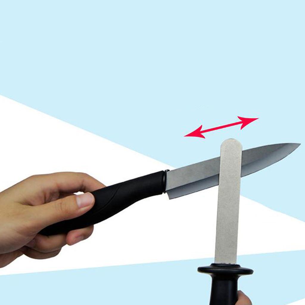 Portable Kitchen Tool Double Sided Diamond Sharpening Sharpener 400# 200#
