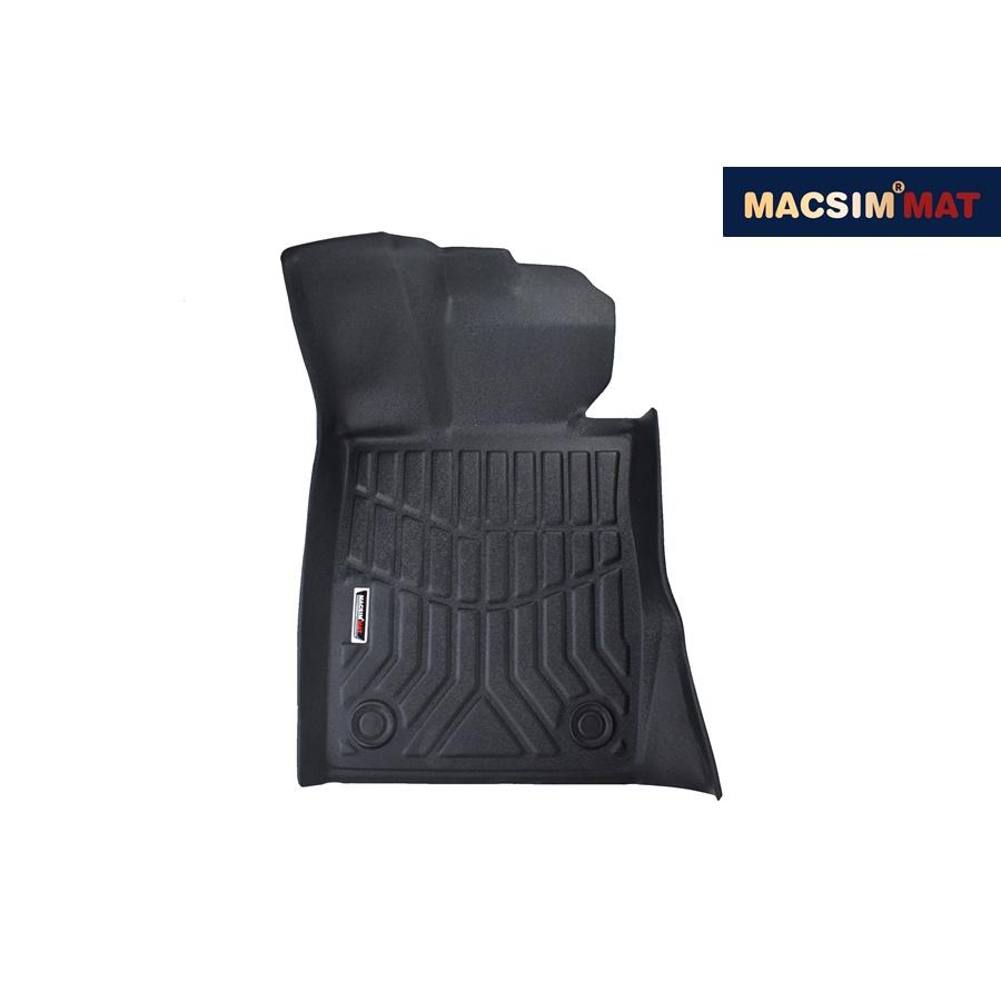 Thảm lót sàn xe ô tô BMW 7 series 2016 - 2020 Nhãn hiệu Macsim chất liệu nhựa TPV cao cấp màu đen