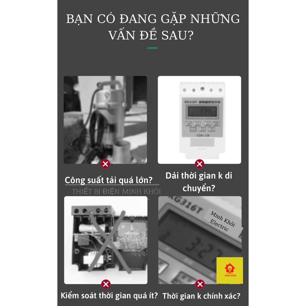 Công tắc hẹn giờ thông minh KG316T Electrontimer,thiết bị hẹn giờ bật tắt tự động,timer điện tử