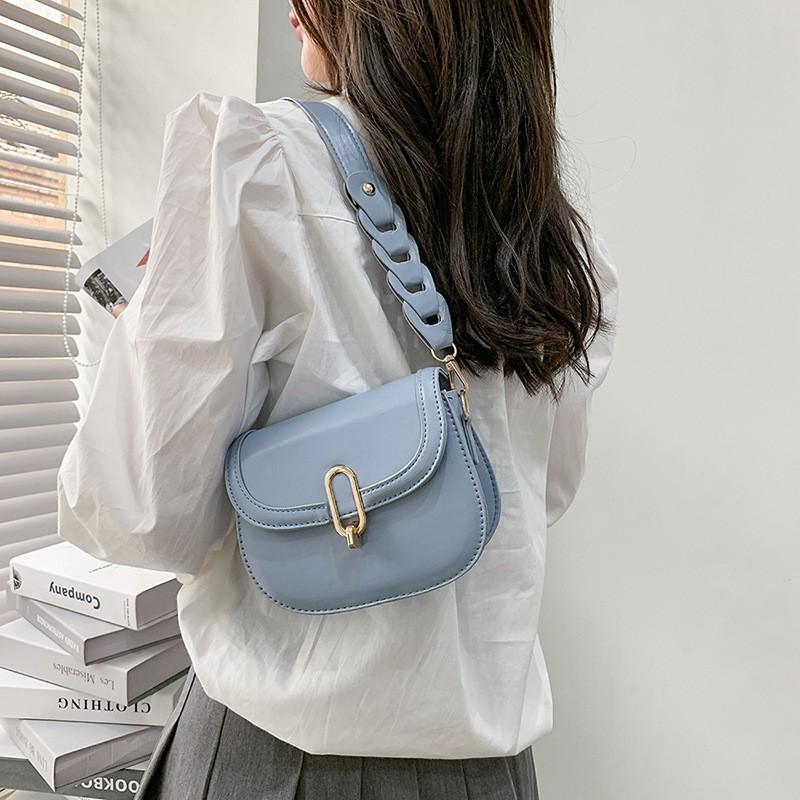 Spring and Summer Semi-Circular Saddle Bag Women's Personalized Shoulder Strap Shoulder Bag