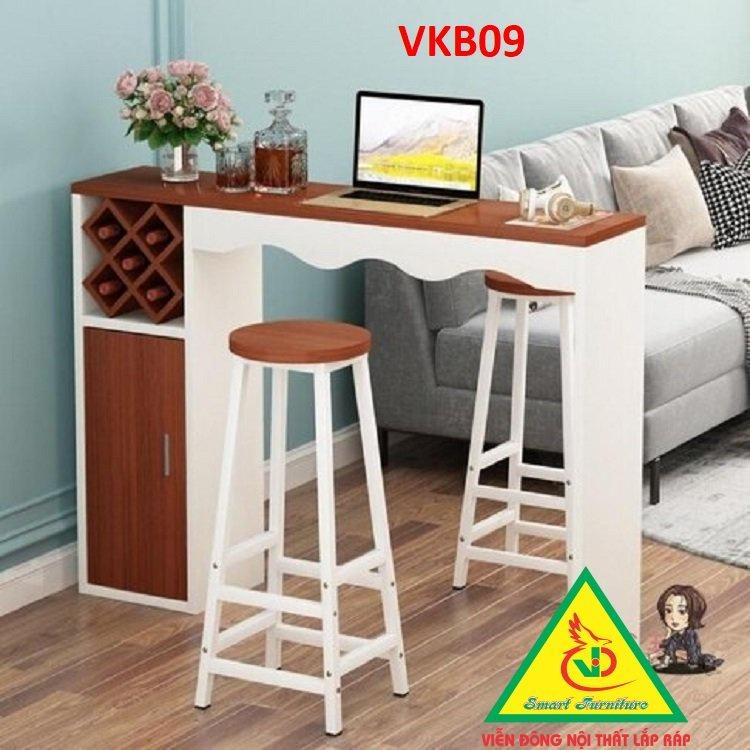 Quầy bar mini kết hợp tủ rượu VKB09 - Nội thất lắp ráp Viendong Adv
