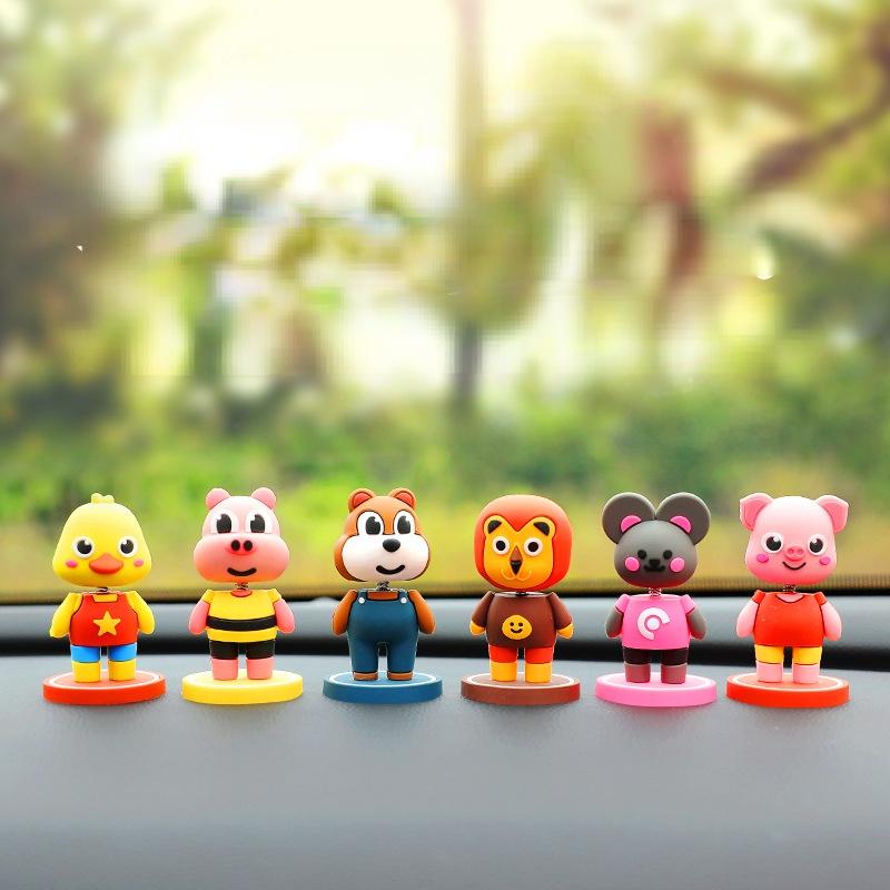 Mô Hình Búp Bê Lắc Đầu Kiểu Hoạt Hình Đáng Yêu Trang Trí Nội Thất Xe Hơi