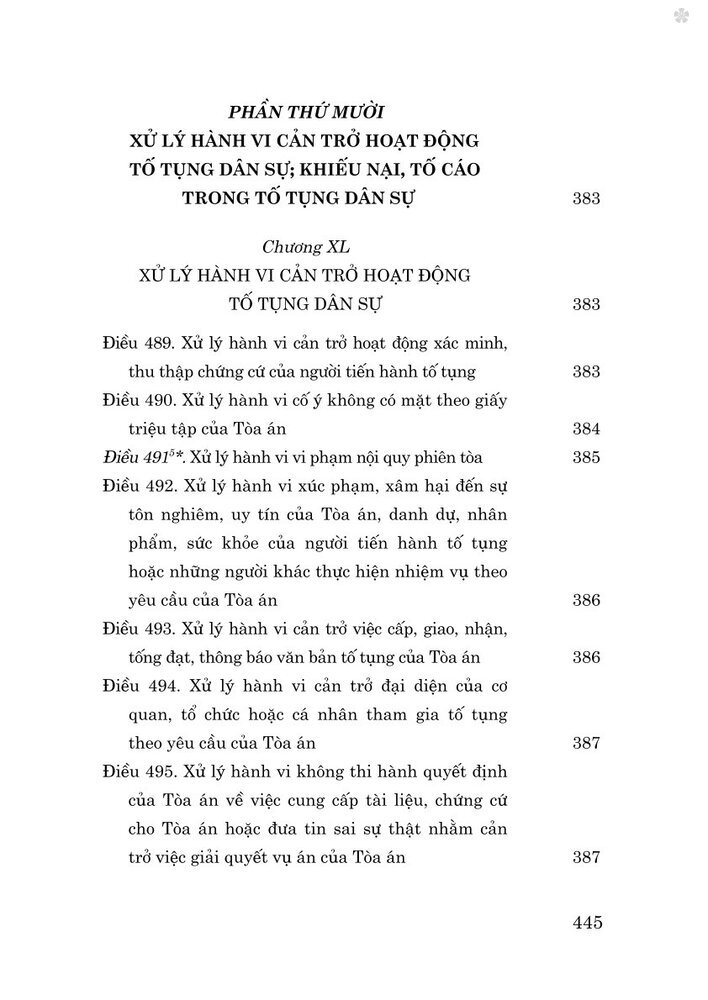 Bộ luật Tố tụng dân sự năm 2015 (Sửa đổi, bổ sung năm 2019, 2020, 2022, 2023, 2024, 2025)