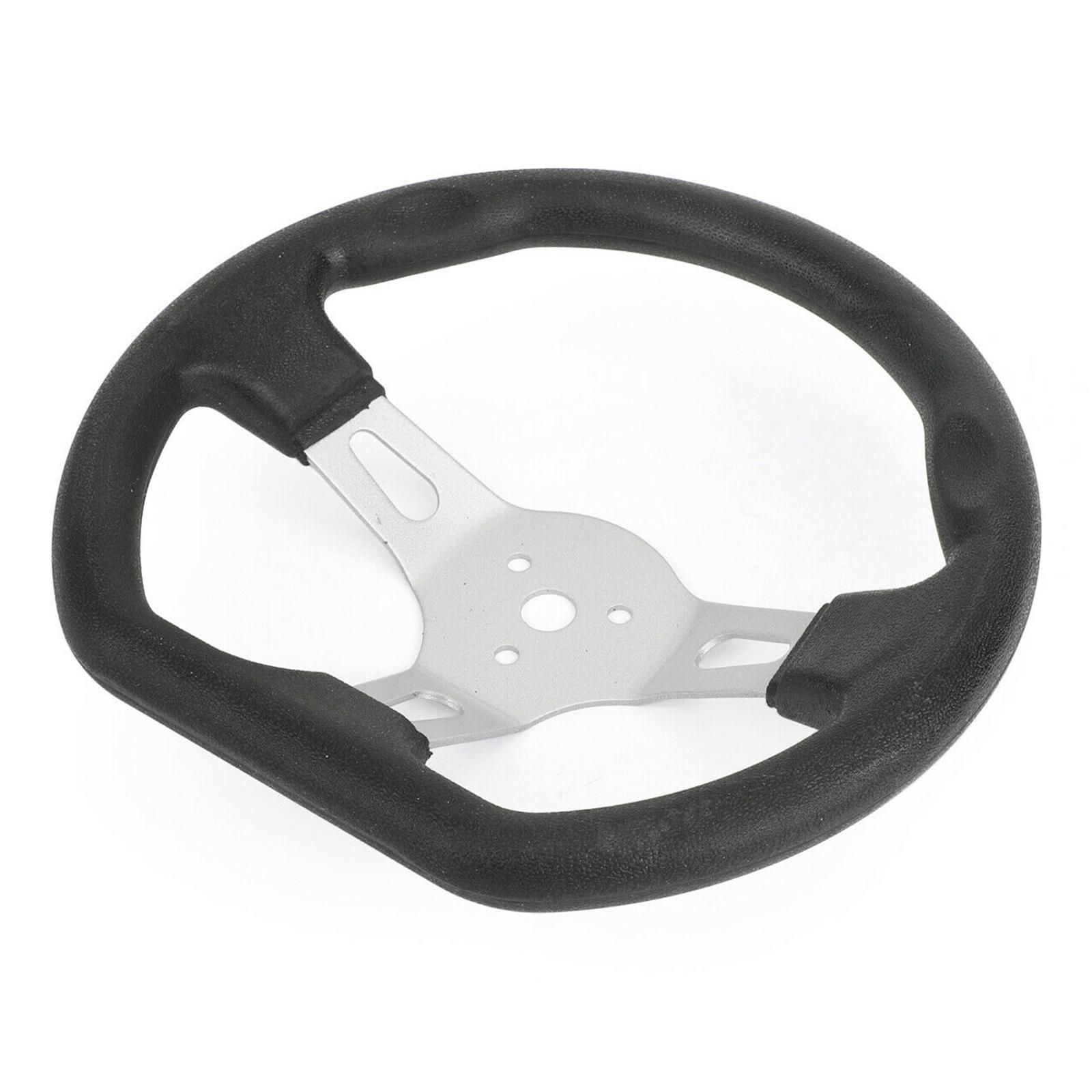 270MM Classic Steering Wheel for Beach Kart Go Kart Buggy Part Accessories - Black
