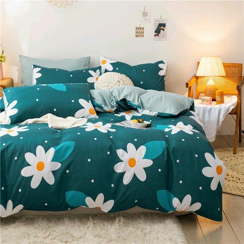 Bộ chăn ga Cotton Poly hoa bả cánh - Hàng nhập khẩu