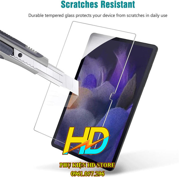 Dán màn hình dành cho Samsung Tab A8 - 10.5 inch 2022 X200/X205 Kính Cường Lực Chính Hãng Glass Pro Độ Cứng 9H, Hạn Chế Vân Tay, Bảo Vệ Màn Hình- Hàng Chính hãng