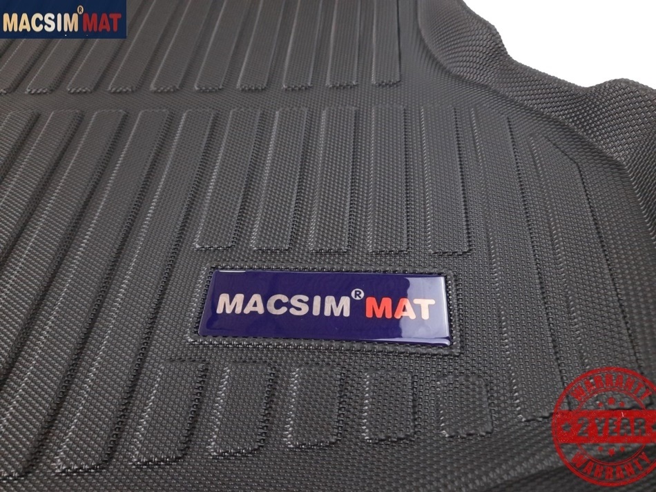 Thảm lót cốp xe ô tô Nissan X trail 2014-2017 nhãn hiệu Macsim chất liệu TPV màu đen hàng loại 2