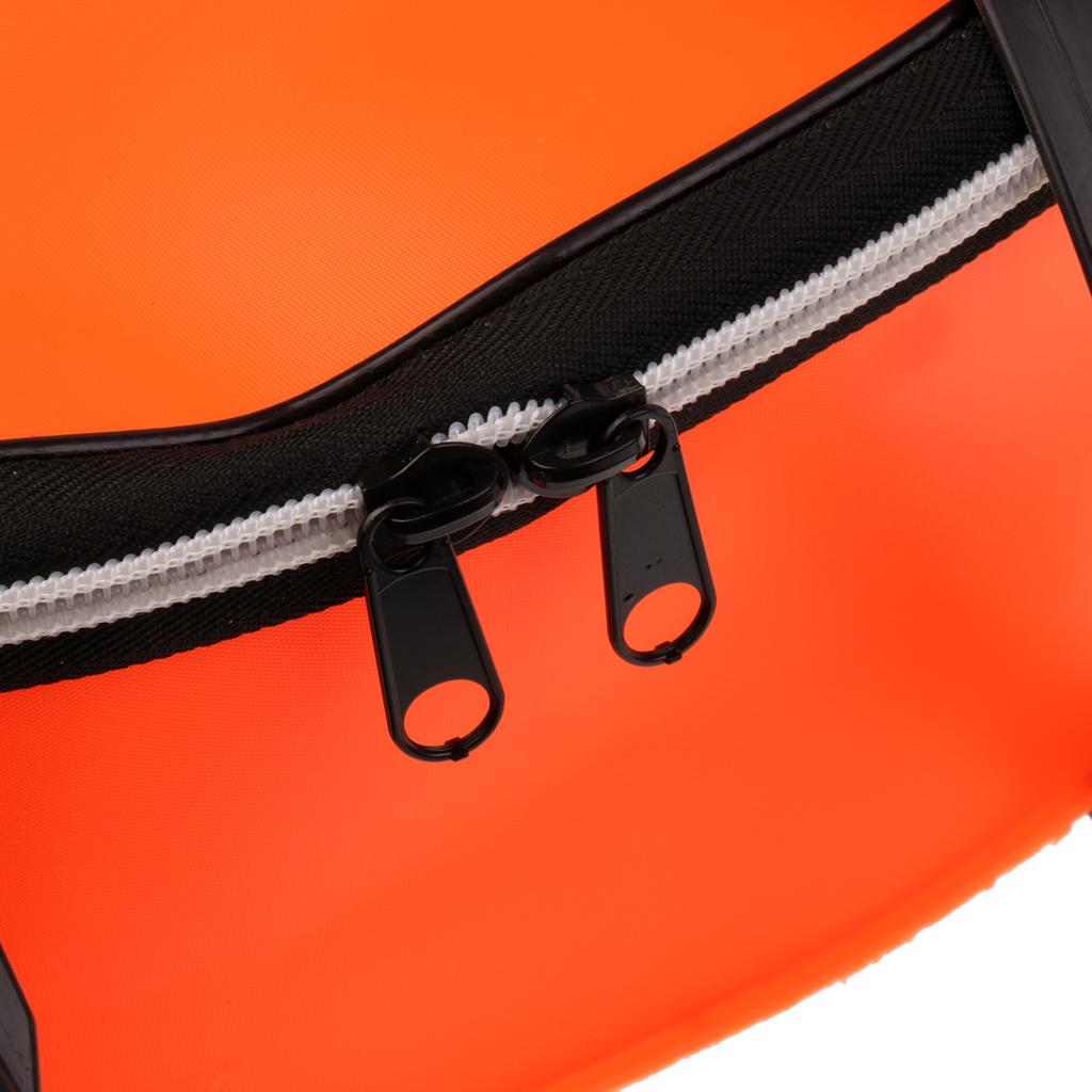 2Pcs Waterproof Fish Bucket Folding Fish Shopping Bag Fishing Baits Handbag