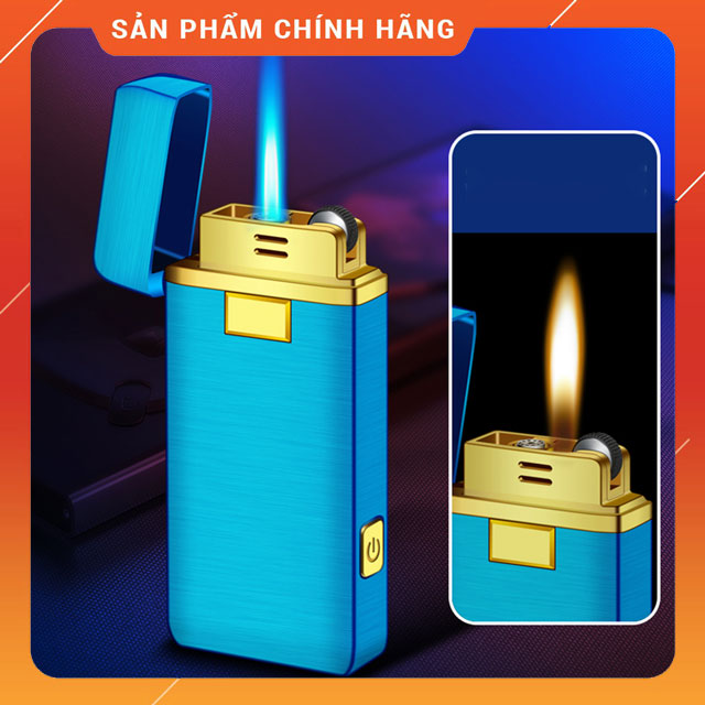 Hột Quẹt Bật Lửa Gas JD-509 Khò 1 Tia 2 Chế Độ Lửa Kiêm Đèn Pin Chiếu Sáng Tiện Lợi - Nhiều Màu