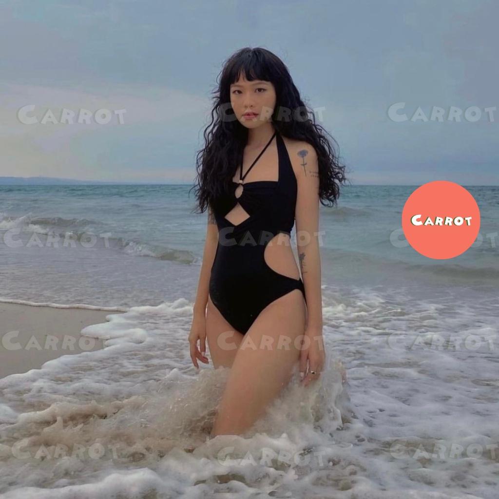 Áo liền quần bodysuit ôm body tôn dáng khoét ngực quyến rũ vải thun cao cấp chất siêu đẹp, mịn carrotxinhdep