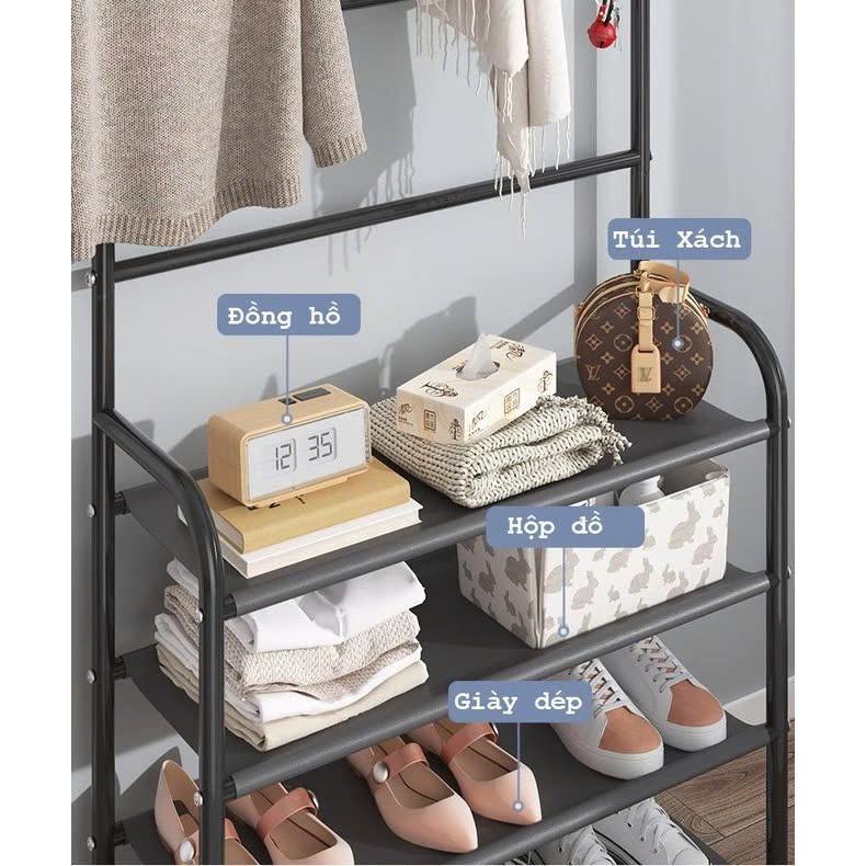 Kệ treo quần áo, túi xách, giày dép 3-4 tầng đa năng - Kệ treo đồ tiện lợi, tiết kiệm không gian, sang trọng