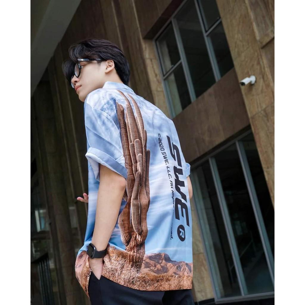 Áo sơ mi nam nữ in hình XƯƠNG RỒNG cực hot